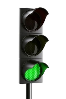 3d rendering traffic light