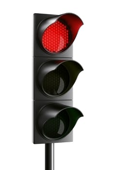 3d rendering traffic light