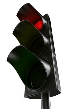 3d rendering traffic light