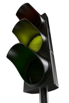 3d rendering traffic light