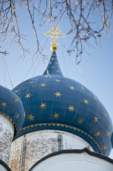 Dome of the Nativity cathedral in Suzdal, Russia The Kremlin is the heart of Suzdal 