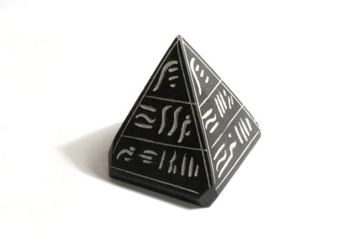 Pyramid from a black basalt. Souvenir from Egypt.