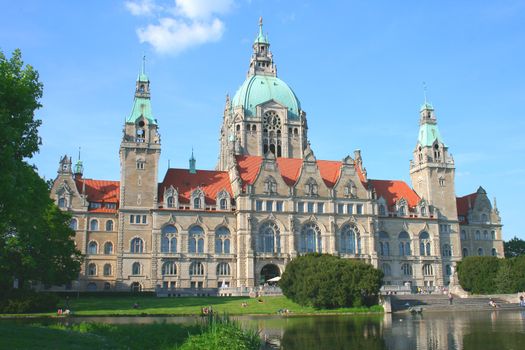 big old building with beautiful sea