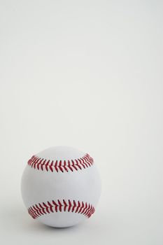 Close-up image of a single baseball