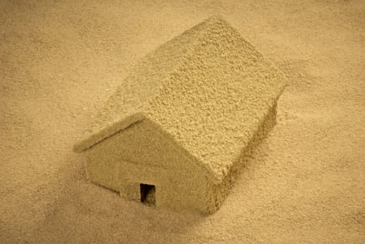 House built of sand