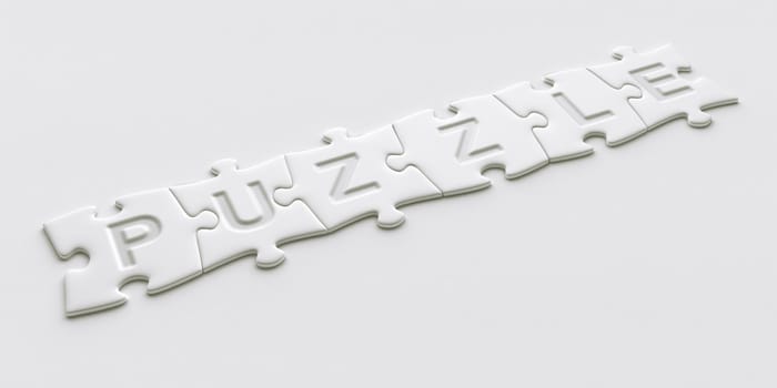 3d rendering of a puzzle game with puzzle printed on it