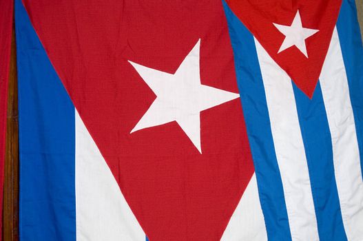 Two Cuba Flags Detail - Patriotic Background