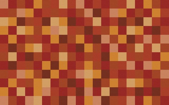 A textured background of squares in a matrix of autumn colours