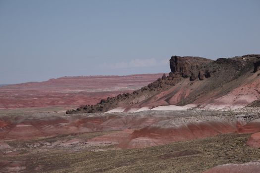 Butte in Painted Desert, part of Petrified Forest National Park