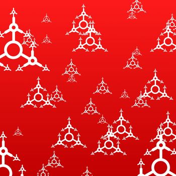 red xmas background with copyspace for text message