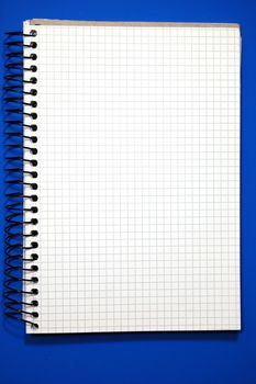 empty note book with space for text message