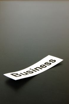 business concept with sheet paper and copyspace