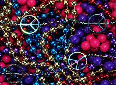 colorful beads as an Abstract background texture