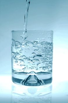 cocktail of water as a party drink or for refreshment