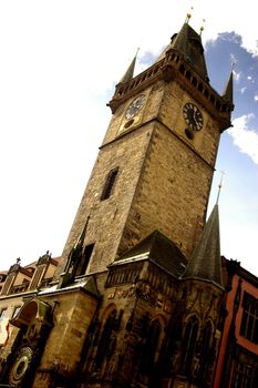 The tower in prague, czech republic