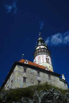 Czech Krumlov tower view, Czech