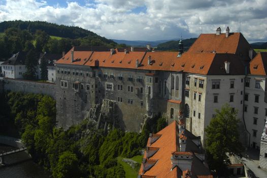 Czech Krumlov tower view, Czech Republic