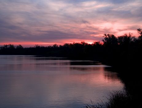 Dawn at Lake Mitchell, Mitchell South Dakota