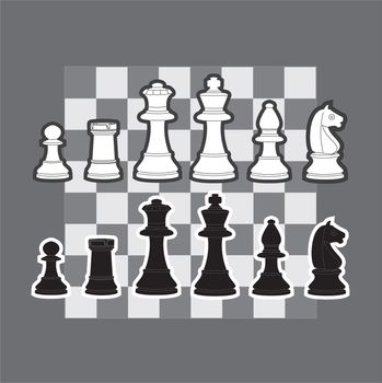 An illustration of chess piece