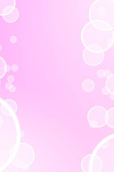 pink background illustration with rings and copyspace