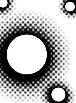 A black and white halftone background - plenty of copy space.