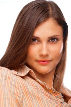 Portrait of a beautiful young woman posing