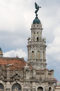 Big Theater near Capitol in Havana, Cuba.