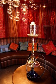 Room in east style for hookah smoking
