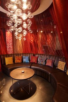 Room in east style for hookah smoking
