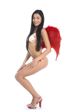 Sexual angel  on insulated background