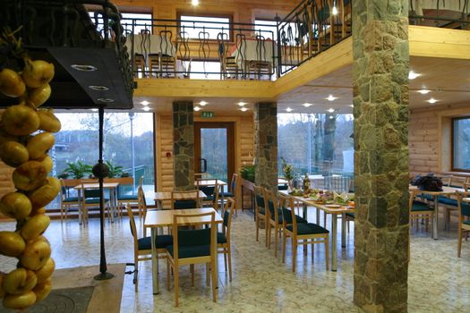 Interior of the georgian restaurant