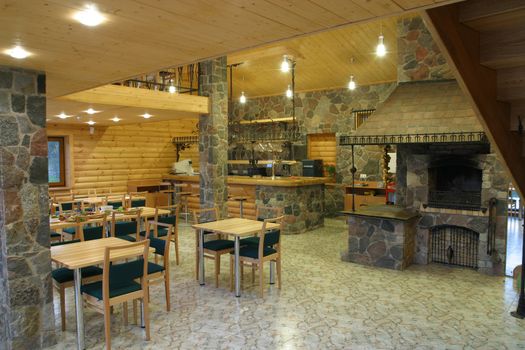 Interior of the georgian restaurant