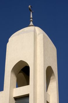 close up of a minaret in the spice souk in Dubai