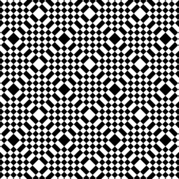 Abstract black and white tiles pattern