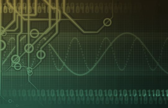 Technology Background as a Colorful Abstract Art