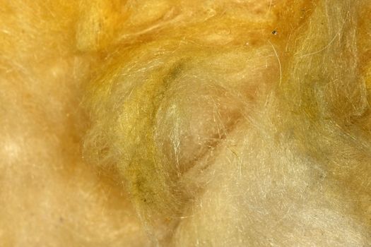 Yellow glass wool detail background