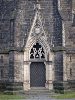 entrance to the chapel of Thuns in Decin, Czech Republic