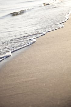 Text written on beach