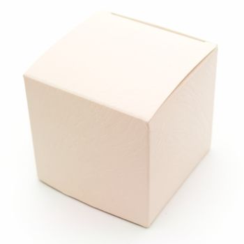 Beige fancy box on a white background