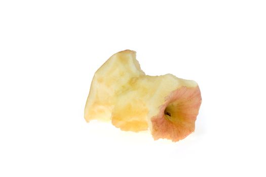 Apple bit, isolated on white