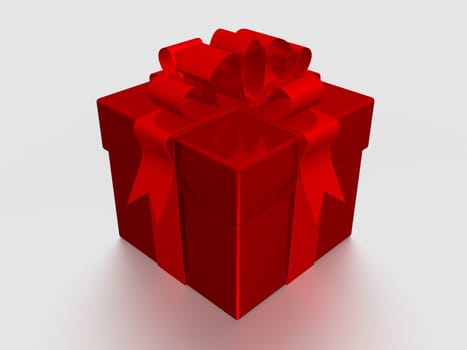 Gift box. 3D image.