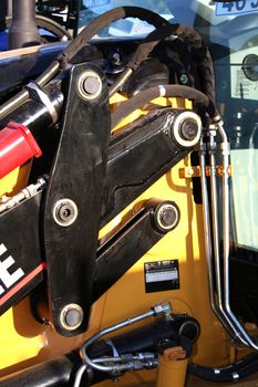 Component parts of hydraulic system of new building technics, (look similar images in my portfolio)