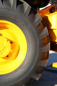 New tractor wheel with bracing close, (look similar images in my portfolio)