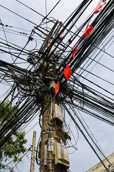 Amazing wires installation it became almost a city icon.