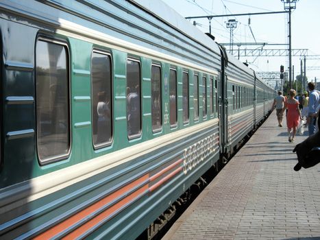 The wagon of a train which has just arrived on station, (look similar images in my portfolio)