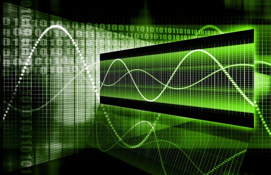 A Business Technology Abstract Art Background