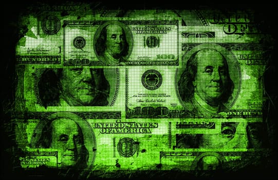 American US Dollars Currency Abstract Background