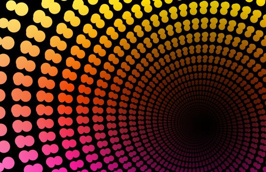 Orange Space Supernova as a Abstract Background 