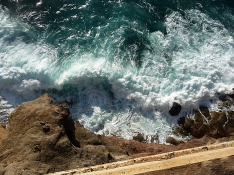 View from cliffs in Gran Canaria.