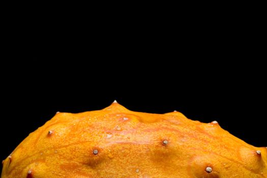 Macro shot of african fruit kiwano